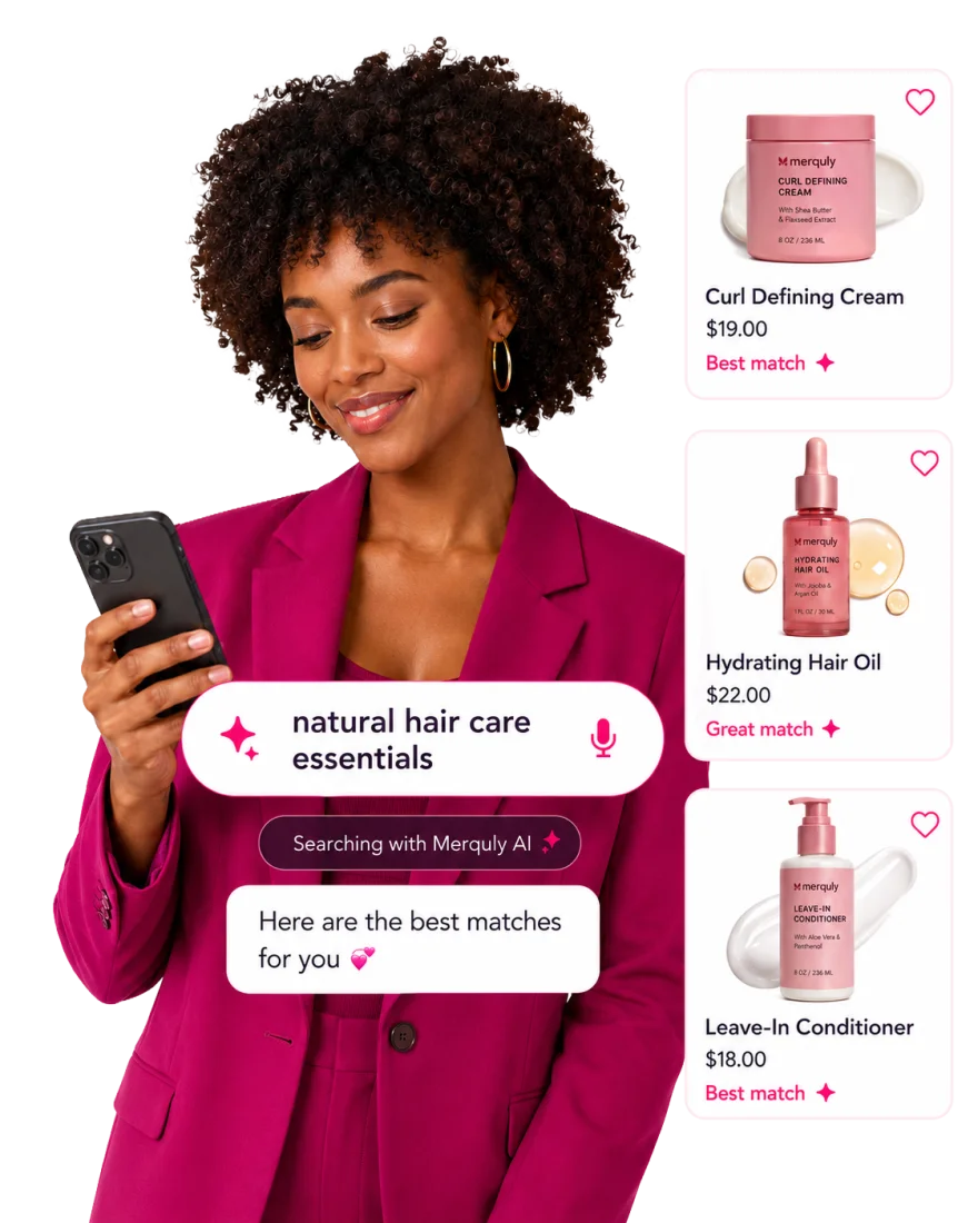 Merquly natural-language product search example 3